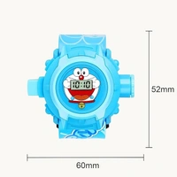 PROJECTOR WATCH, for Kids Kids Edition Spiderman/Barbie/Ben 10 / Marvel Avengers Digital Watch with 24 Image Projection (Boys & Girls)(736) - Doremon