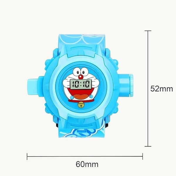 PROJECTOR WATCH, for Kids Kids Edition Spiderman/Barbie/Ben 10 / Marvel Avengers Digital Watch with 24 Image Projection (Boys & Girls)(736) - Doremon