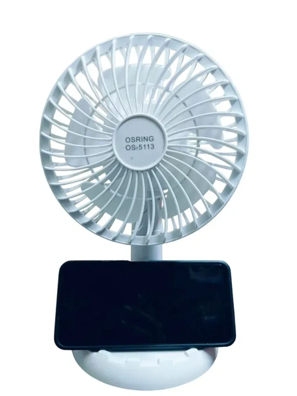 Roted Fan Mini Usb Rechargeable Rotating Cool Fan Osring 5113f (2192)