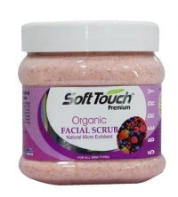 FACIAL SCRUB MIX 500G MIX FLAVOUR, Facial Scrub Mix 500g – Soft Touch Exfoliating Face Scrub Tub | Deep Cleansing & Smooth Skin Care | Assorted Variants(1451)