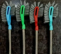 STEEL TOILET BRUSH Toilet Brush with Steel Handle | Bathroom Scrubber Cleaning Brush | Double Side Cleaning Brush | Home Cleaning Supplies (1430)