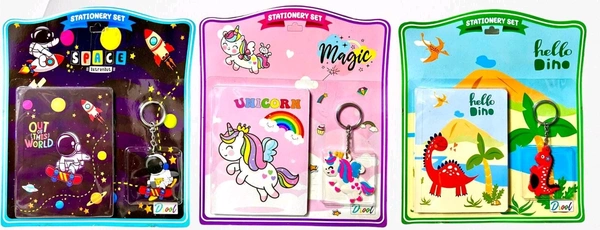 Notebook with keychain gift set - below 12 pcs