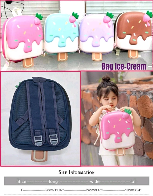 Icecream shape backpack - 06 pcs and above