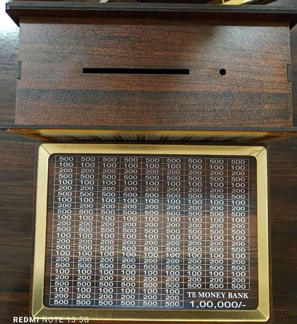 Wooden Money Bank Big - below 6 pcs