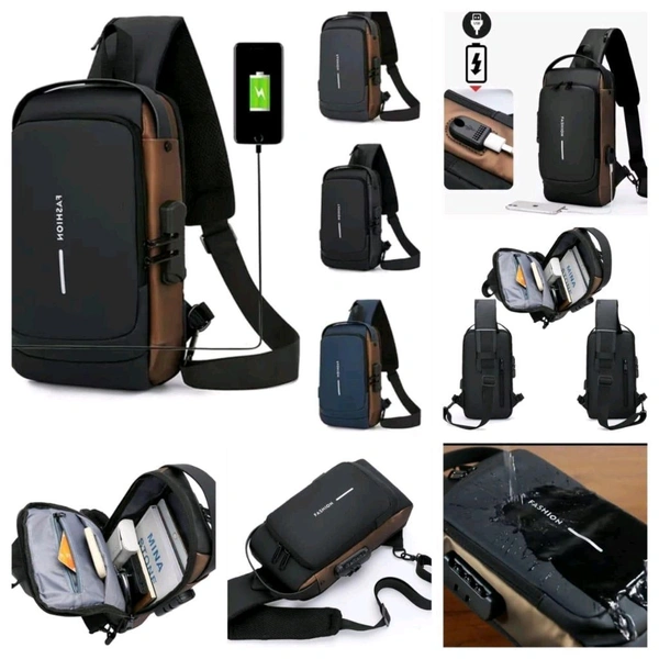 Usb chargeable premium chest bag
- 12 pcs below