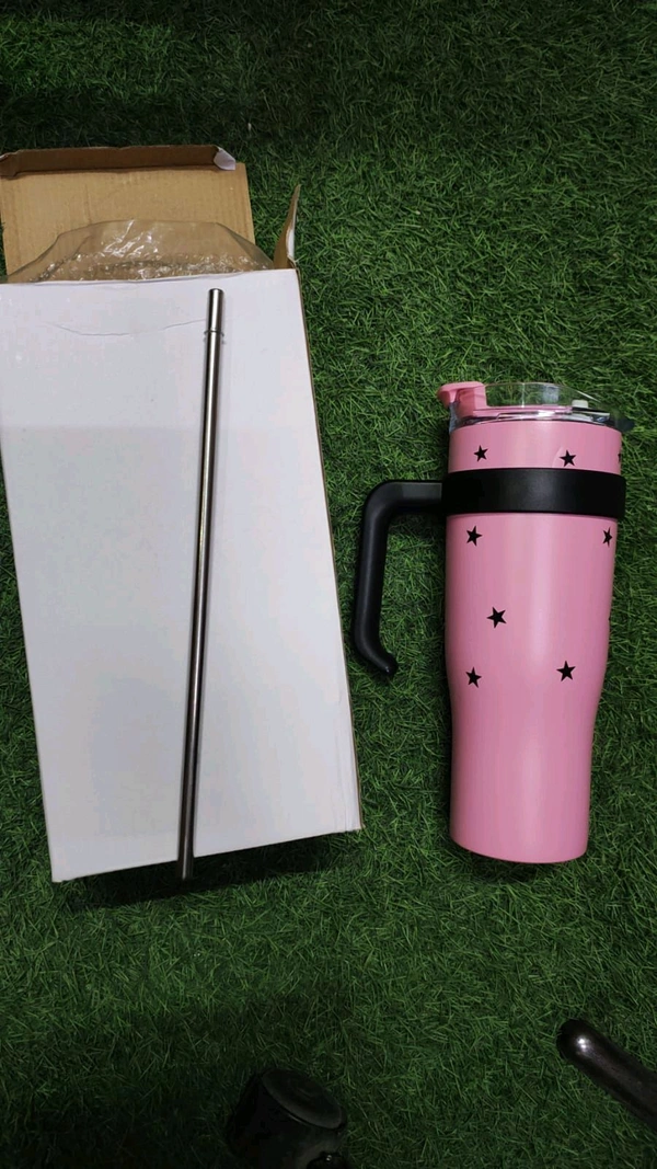 1200ml mug With steel straw Star print
- below 6 pcs