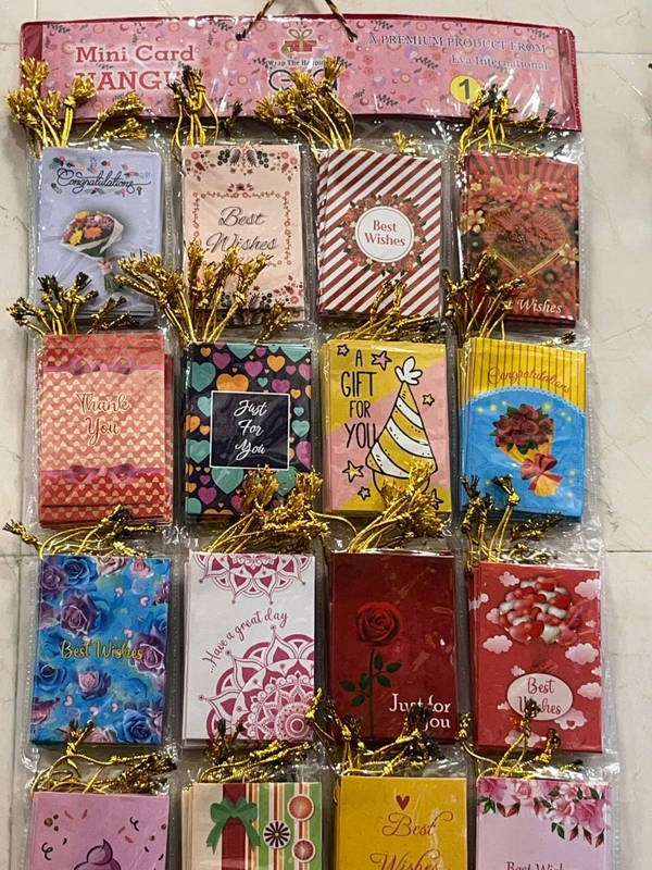 Mini card Gift tag (128pc) - below 10 pkt