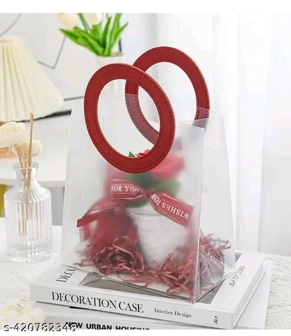 Premium Transparent/ translucent Gift Bags with Handle Medium (9*11 inches)
- 50 pcs below