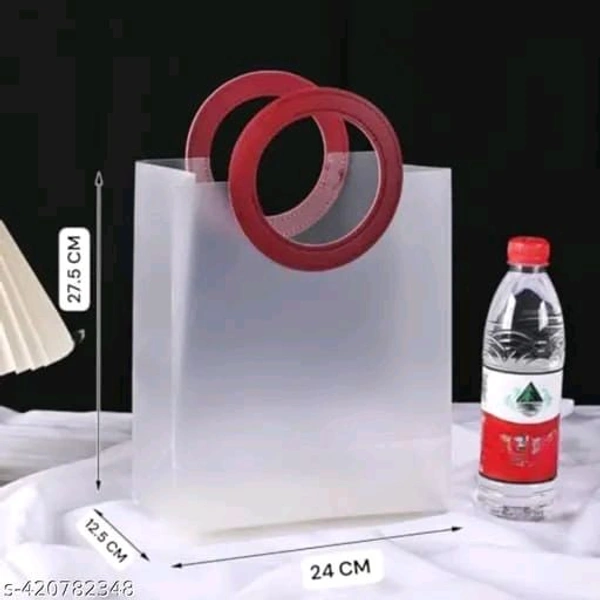 Premium Transparent/ translucent Gift Bags with Handle Medium (9*11 inches)
- 50 pcs below