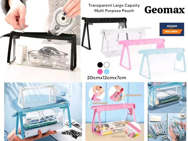 Transparent large capacity Multipurpose pouch - below 12 pcs