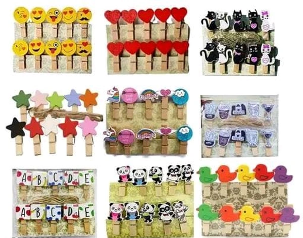 Designer clips with thread (10pcs pack) - below 12 pcs