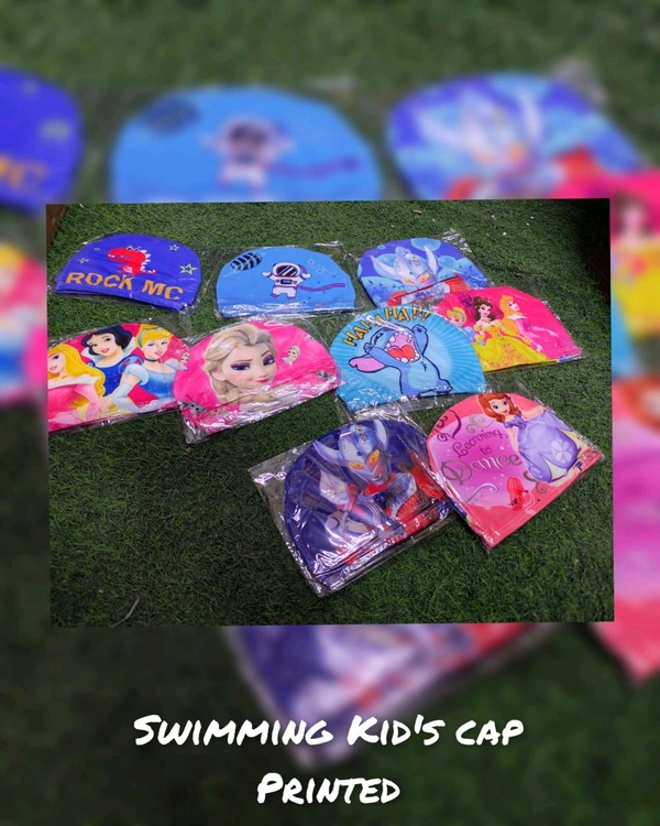 Swimming cap printed
- below 6 pcs