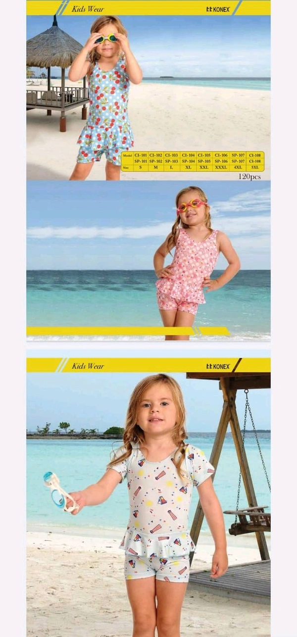 Girl's swiming costume without sleeves shorts attached (3xl)
- below 6 pcs