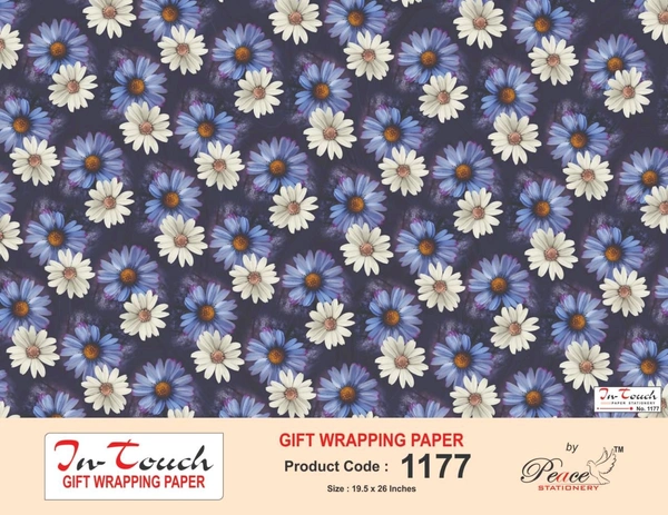 Gift Wrapping Sheet Flowers - 3 pcs and above