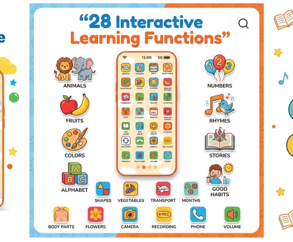 Kids EduPhone Multi-10 Language Toy Phone
- below 6 pcs