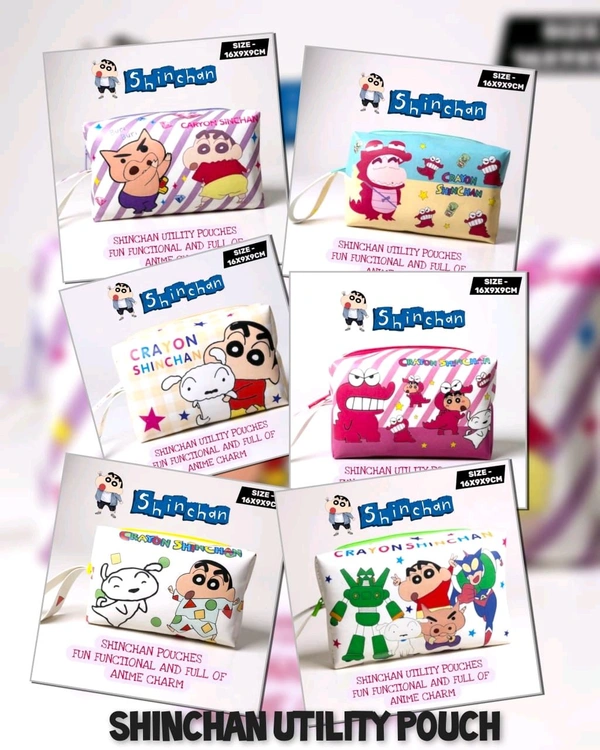 Shinchan utility pouche - below 24 pcs