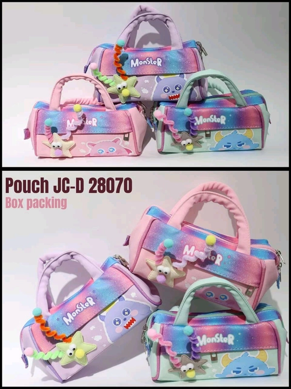 Monster pencil pouch Box packing