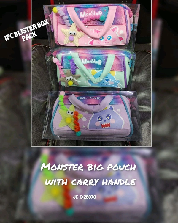 Monster pencil pouch Box packing