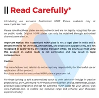 Bike IND Number Plate - BIKE, Front Side + Back Side