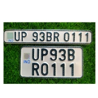 Bike IND Number Plate - BIKE, Only Front Side