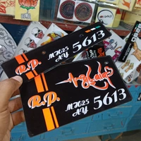 Radium 3d Fancy Number Plate - Bike, front + Back