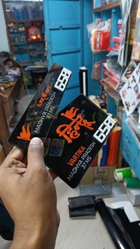 3d Black hindu number Plate ( 3d Letter ) - Bike, Front + Back