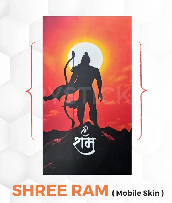 Jai Shree Ram Mobile Skin ( Premium Mobile Skins ) - 1 Piece