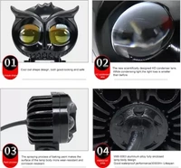 OWL Shape HJG Fog Yellow-White light - HJG ( Metal ) Original