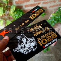Premium Full 3d Krishna Ji Number Plate ( Sanwariya Sarkar ) - Bike, Front Side + Back Side