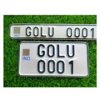 Bike IND Number Plate - BIKE, Front Side + Back Side