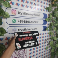 Trysticker Events Lighting 3D Number Plate