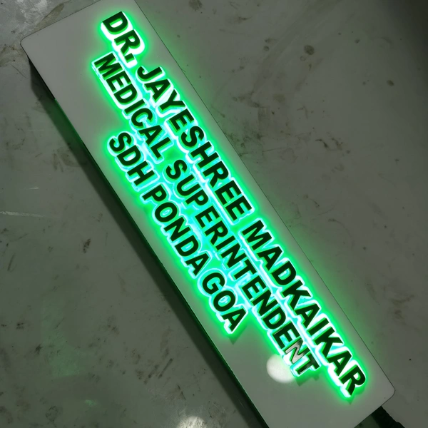 Trysticker LED Lighting 3D Number Plate