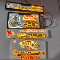 Trysticker Mudhiraj Lighting 3D Number Plate