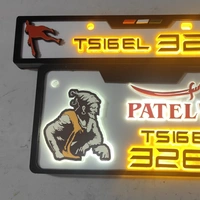 Trysticker Patel's Lighting 3D Number Plate