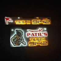 Trysticker Patil's Lighting 3D Number Plate