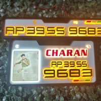 Trysticker Photo Lighting 3D Number Plate