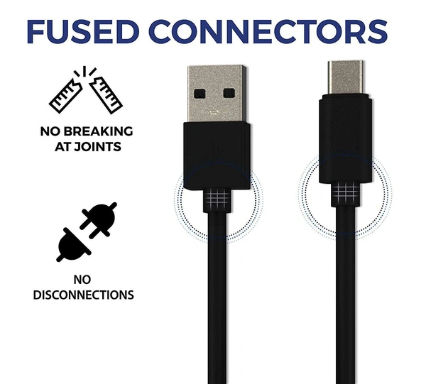 Fast Type-C Usb Cable for Xiaomi Mi k20 pro premium USB Cable Original Like | Data Sync Cable | Rapid Quick Dash Fast Charging Cable | Charger Cable | Type-C to USB-A Cable (3.5 Ampere, 1 Meter/3.3 Feet, MD3, Black)