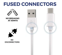 Oppo Original Fast Data Cable,Charger Cable|Rapid Quick Dash Fast Charging Cable|Data Sync Cable|Type C to USB-A Cable (3.1 Amp,1 M/3.2 Feet,TC2,White)