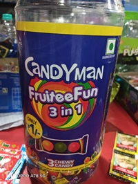 Candyman Fruityee Fun 3 In One Net Weight 544.50g