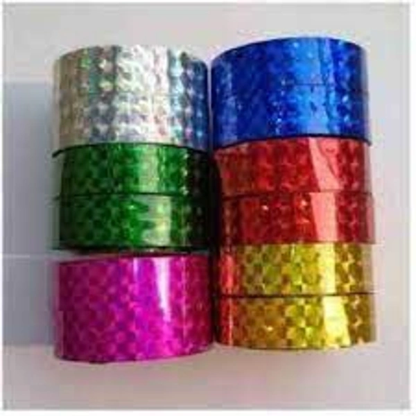 Colorful Decorative Glitter Adhesive Tape Rolls Pack of (12)53%off - Multi Colour