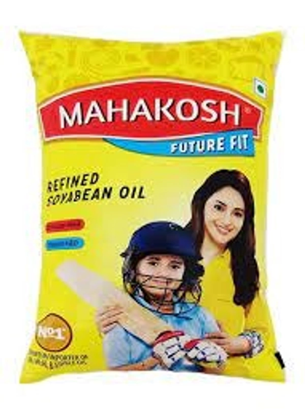 Mahakosh Refined Soyabean Oil Pouch (1 L)
