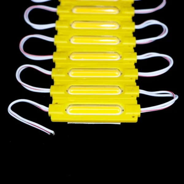 DC 12V 2W Small Tube COB High Brightness Waterproof Injection Module With Diffused/Clear Lens For Advertisement Light Box / Led Sign Boards / Decoration - Pack Off 10, Multi Colour