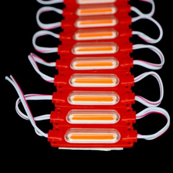 DC 12V 2W Small Tube COB High Brightness Waterproof Injection Module With Diffused/Clear Lens For Advertisement Light Box / Led Sign Boards / Decoration - Pack Off 10, Multi Colour