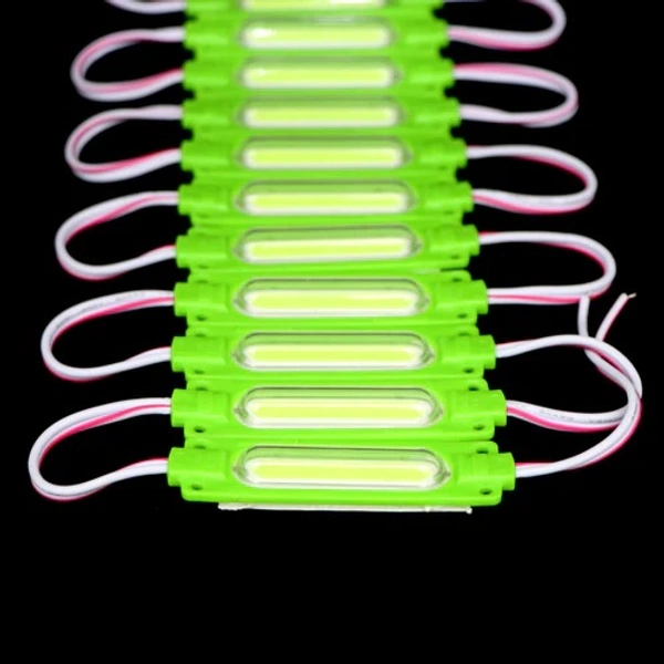 DC 12V 2W Small Tube COB High Brightness Waterproof Injection Module With Diffused/Clear Lens For Advertisement Light Box / Led Sign Boards / Decoration - Pack Off 10, Multi Colour