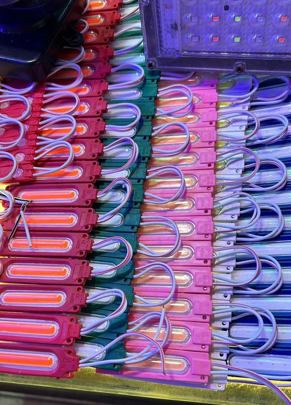 DC 12V 2W Small Tube COB High Brightness Waterproof Injection Module With Diffused/Clear Lens For Advertisement Light Box / Led Sign Boards / Decoration - Pack Off 10, Multi Colour