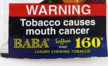BABA Quality Since 1929, Saffron Blended, 160 Luxury Chewing Zarda Pack  Off-1, Pcs-58