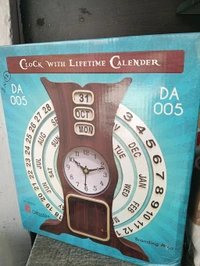 CLOCK WITH LIFETIME CALENDAR