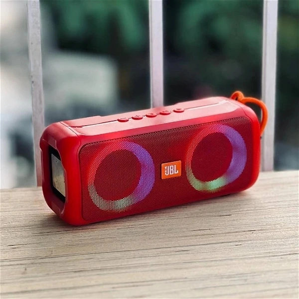 Portable Bluetooth Speaker Dynamic Thunder Sound With High Bass 2400mAh 10 W Bluetooth Speaker With Jbl Brand Logo - Red