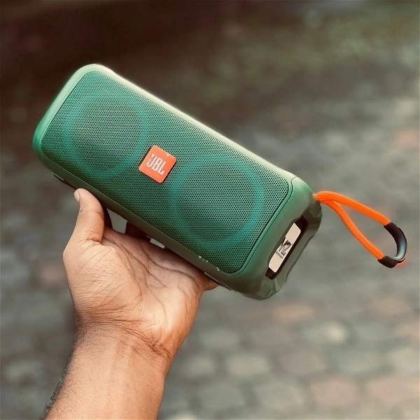 Portable Bluetooth Speaker Dynamic Thunder Sound With High Bass 2400mAh 10 W Bluetooth Speaker With Jbl Brand Logo - Green