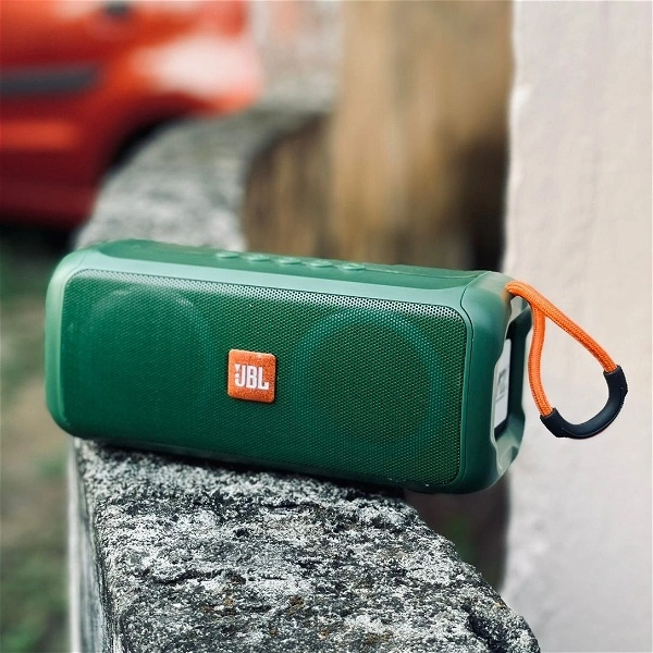 Portable Bluetooth Speaker Dynamic Thunder Sound With High Bass 2400mAh 10 W Bluetooth Speaker With Jbl Brand Logo - Green